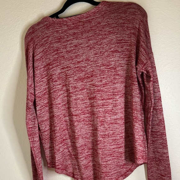 Rag & Bone Space Dye Pullover Sweater Top Lightweight Red Boxy Fit Women’s Sz XS - Picture 2 of 4